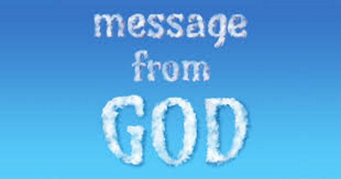 A meesage from God Image: All Devotions.com