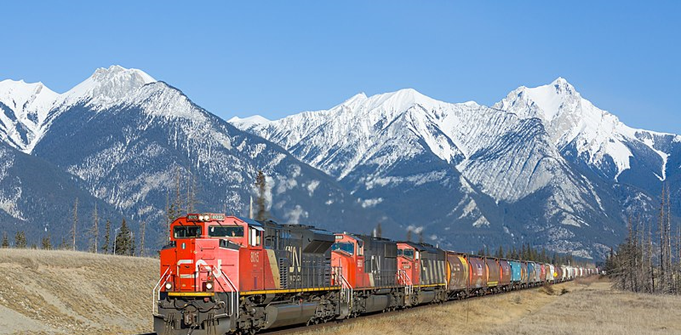 File: CN 8015, 5690 and 5517 Hinton — Jasper.jpg Description English: Canada National EMD SD70M-2 8015, EMD SD75I 5690 and EMD SD60F 5517 with a freight train between Hinton and Jasper, Canada. Also available at https://bahnbilder.ch/picture/17219 Author Kabelleger / David Gubler This file is licensed under the Creative Commons Attribution-Share Alike 4.0 International license. CC BY-SA 4.0 Deed | Attribution-Share Alike 4.0 International | Creative Commons File: CN 8015, 5690 and 5517 Hinton —