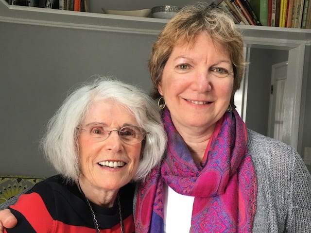 author and her beautiful 83-year-old aunt together