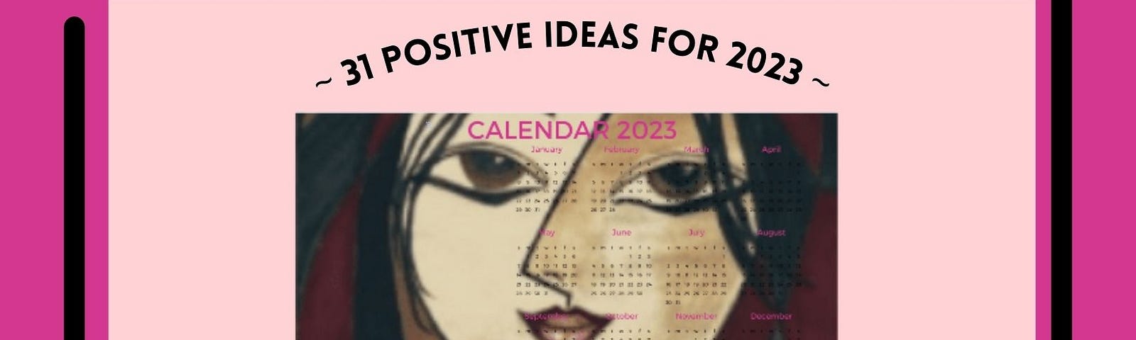 #10 Write a Letter: on an image of girl and calendar