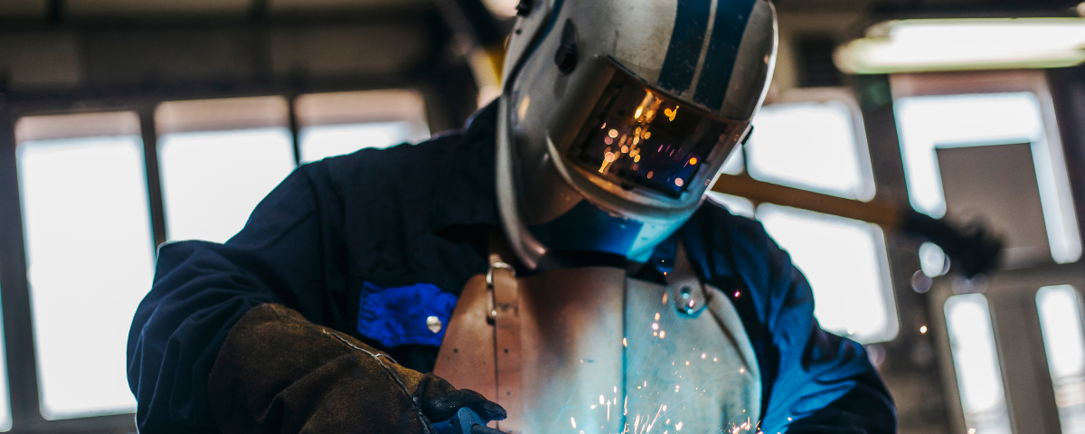 Industrial welder with a torch