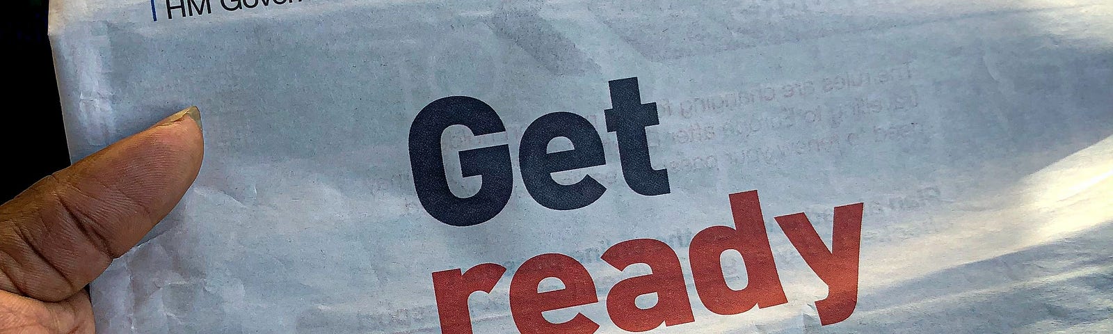 Newspaper heading — Get ready for Brexit