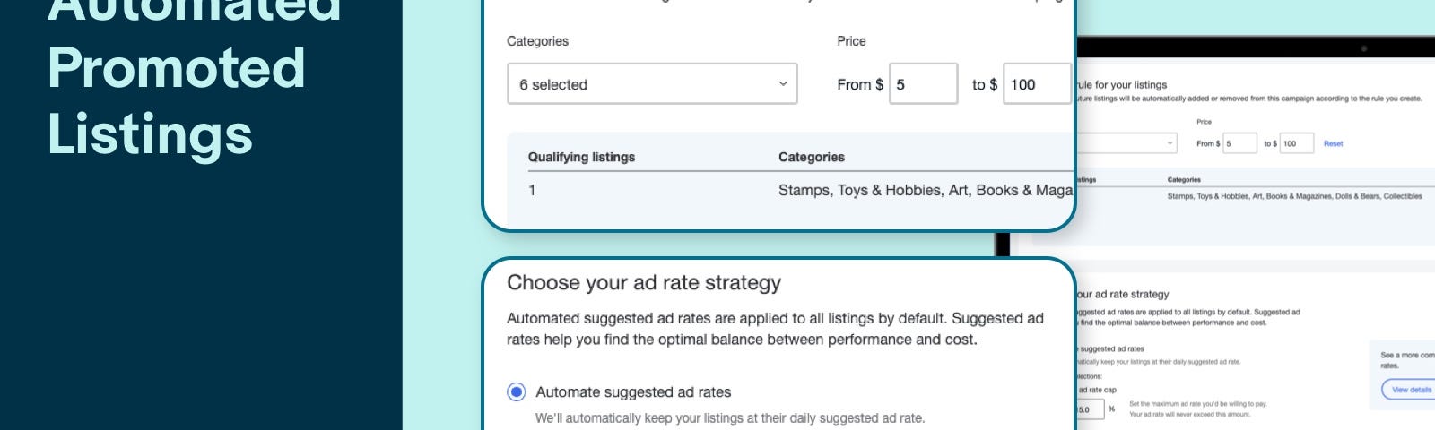 Automated Promoted Listings campaign creation flow