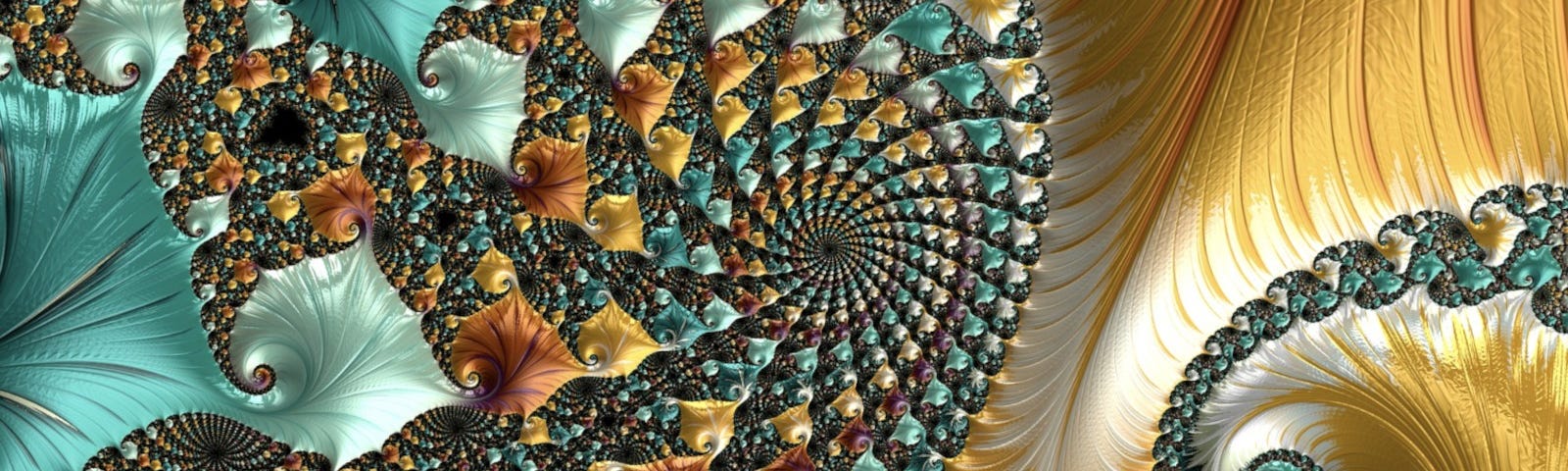 Multi-color fractal pattern, part of a Mandelbrot set.