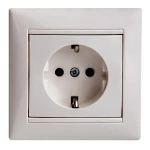 French wall electrical outlet