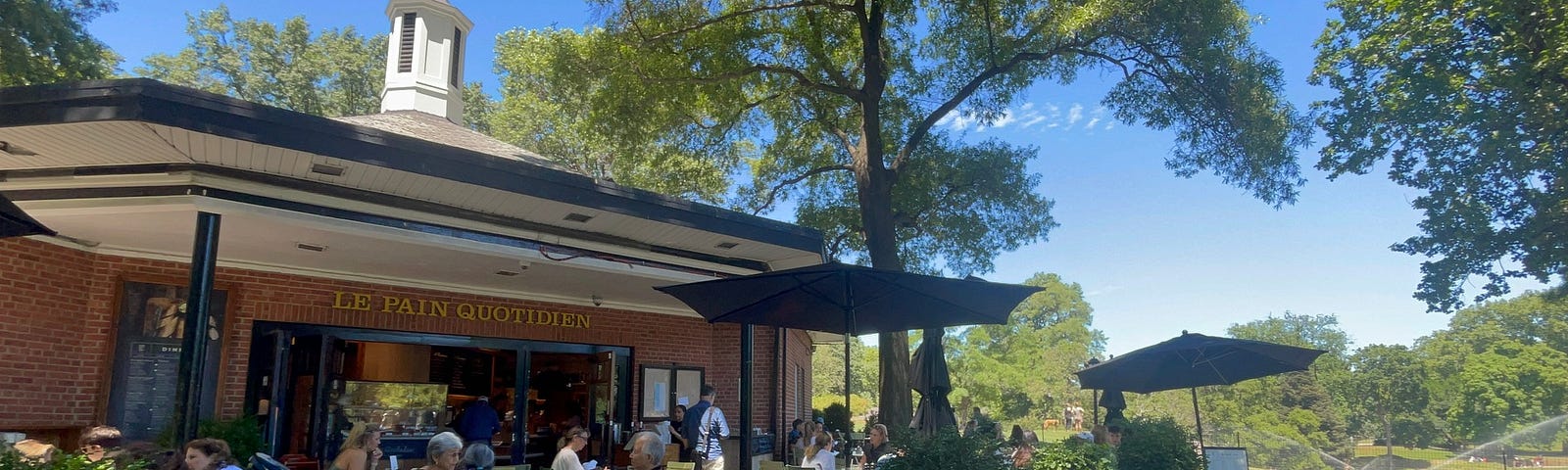 View of Le Pain Quotidien in Central Park