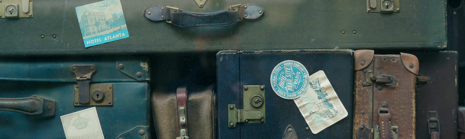 antique suitcases