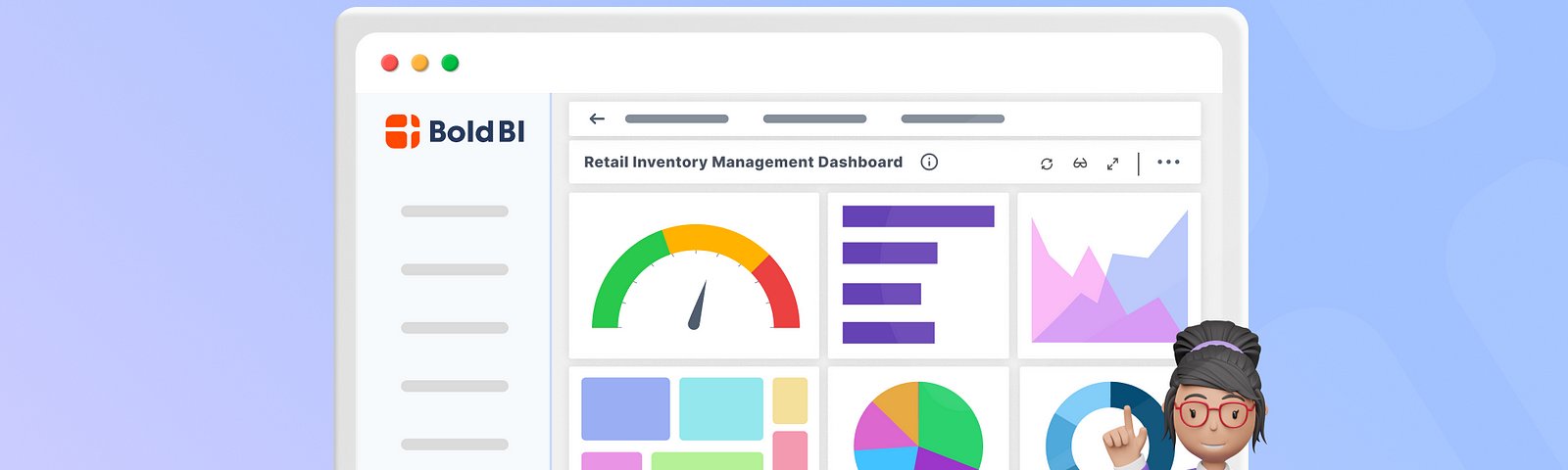 Online retail inventory optimization with visualization