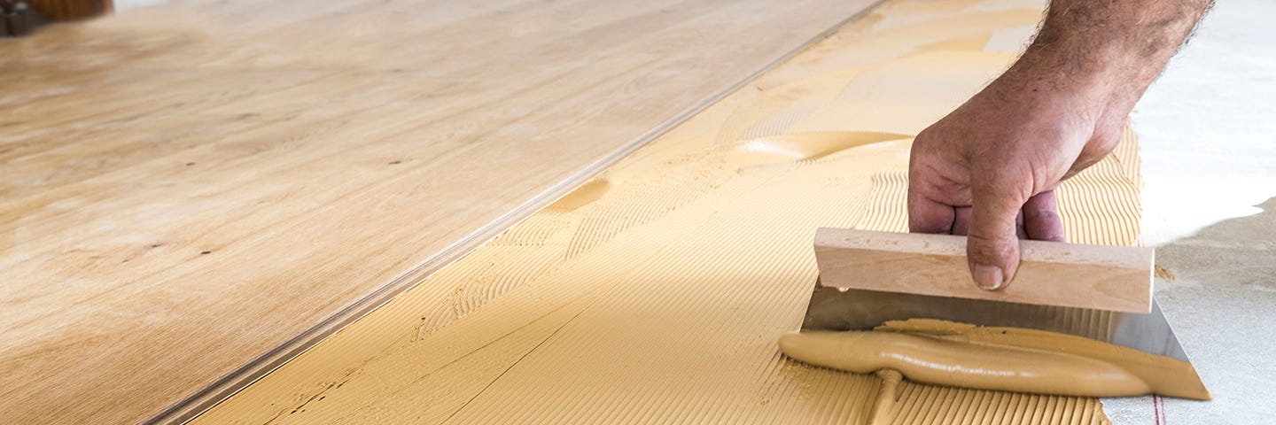 Different types of flooring adhesives