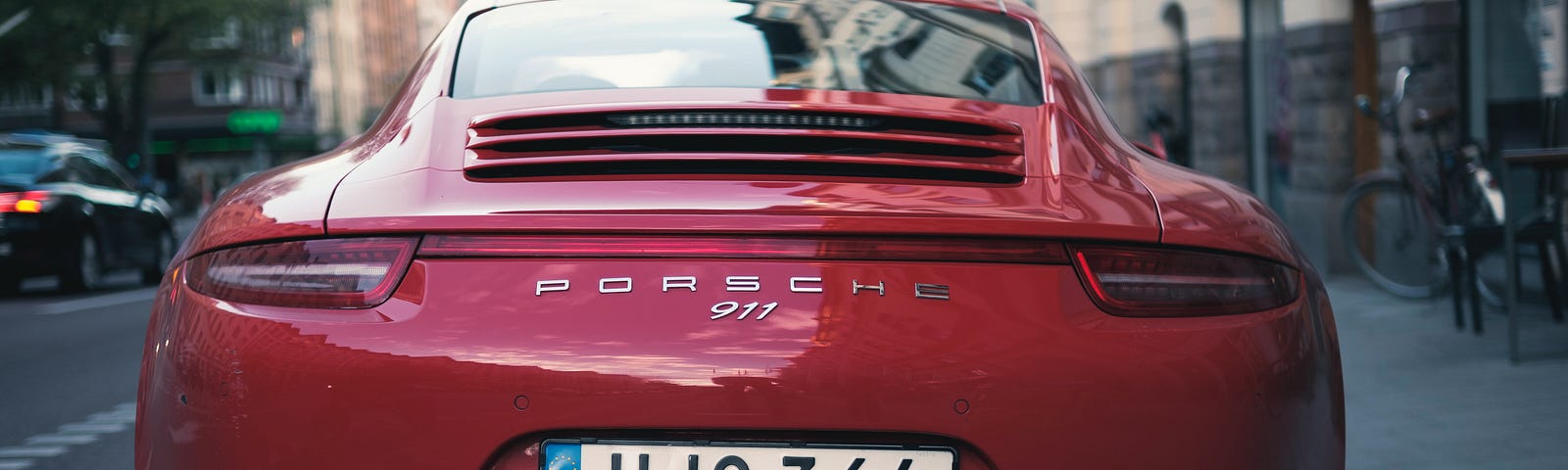 Red Coloured Porsche 911