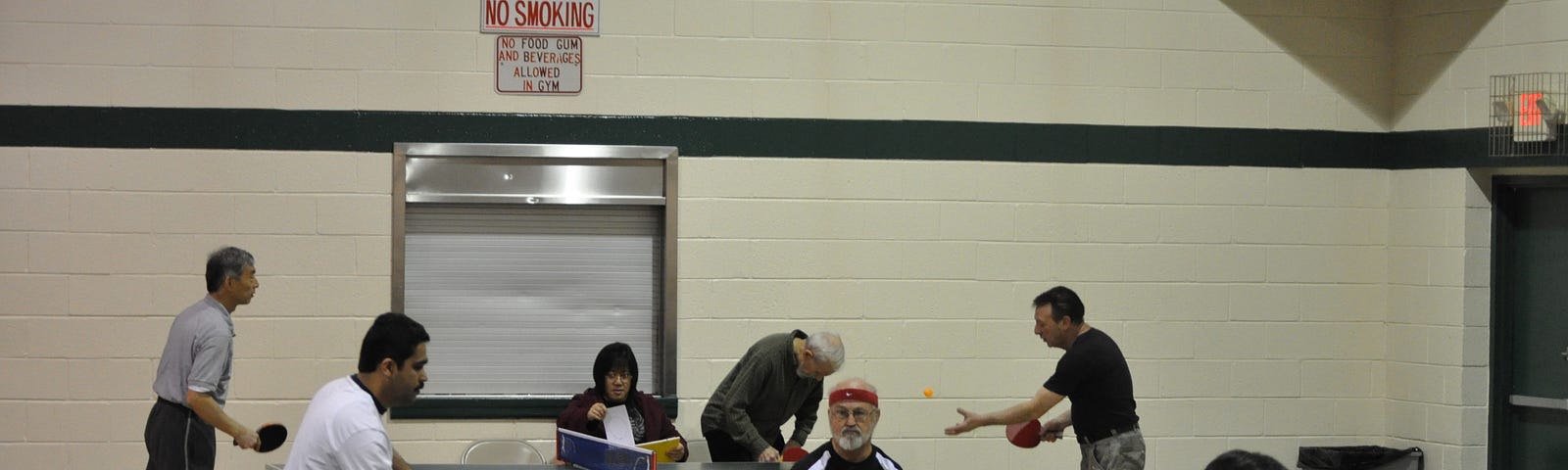 Me playing in Table Tennis tournament