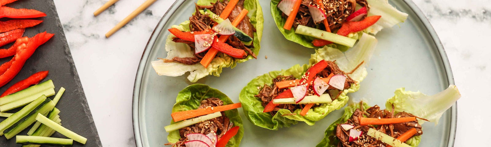 Beef lettuce wraps by FIT & NU