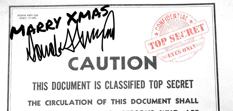 Top Secret document signed as Christmas gift