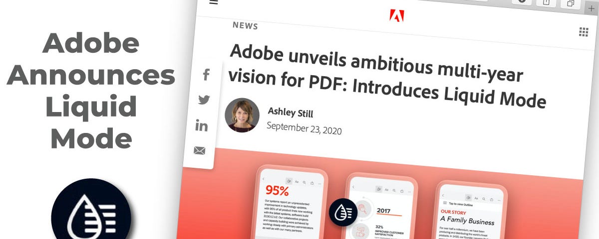 “Adobe unveils ambitious multi-year vision for PDF: Introduces Liquid Mode”