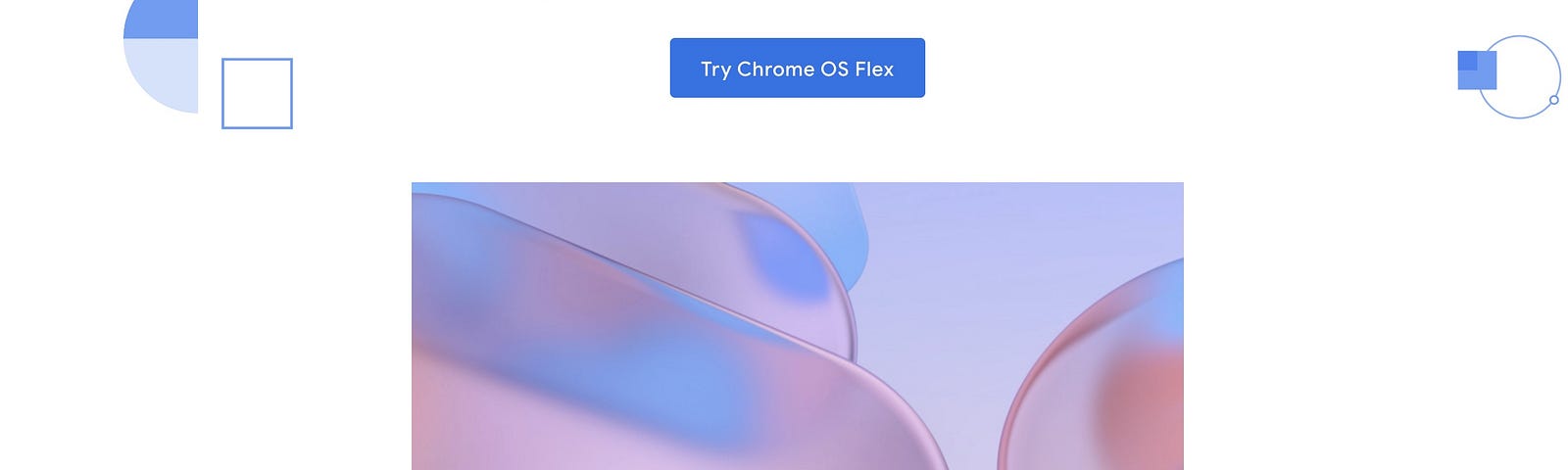 IMAGE: A cpature of the screen where Google introduces Google OS Chrome Flex