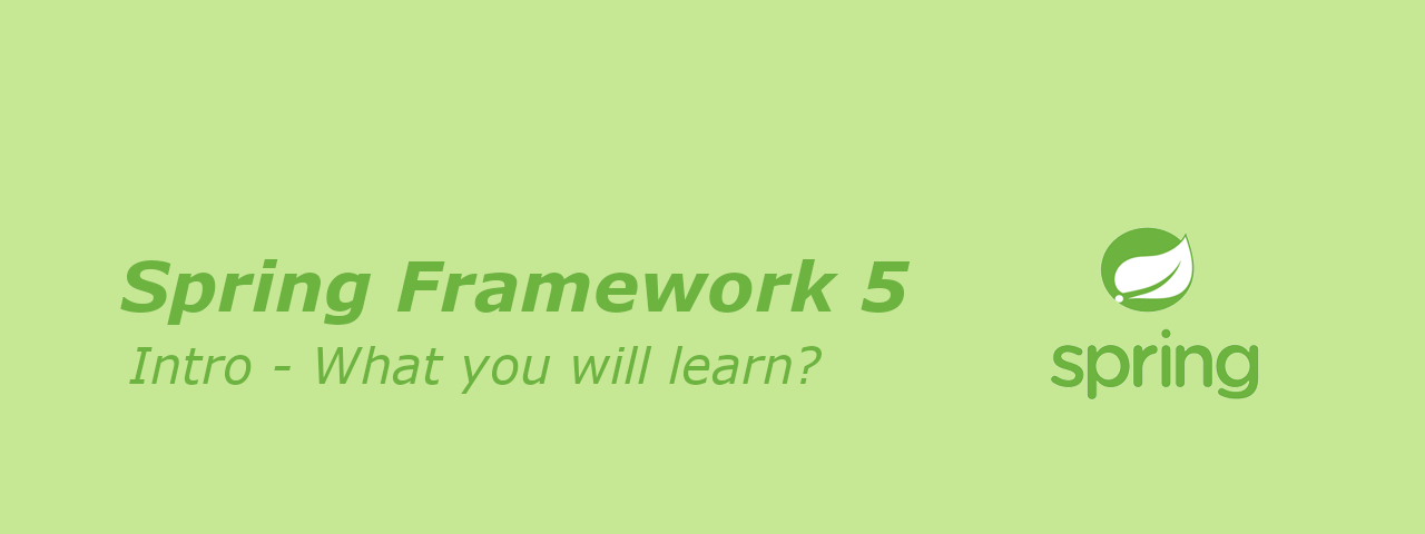 spring framework 5 tutorial