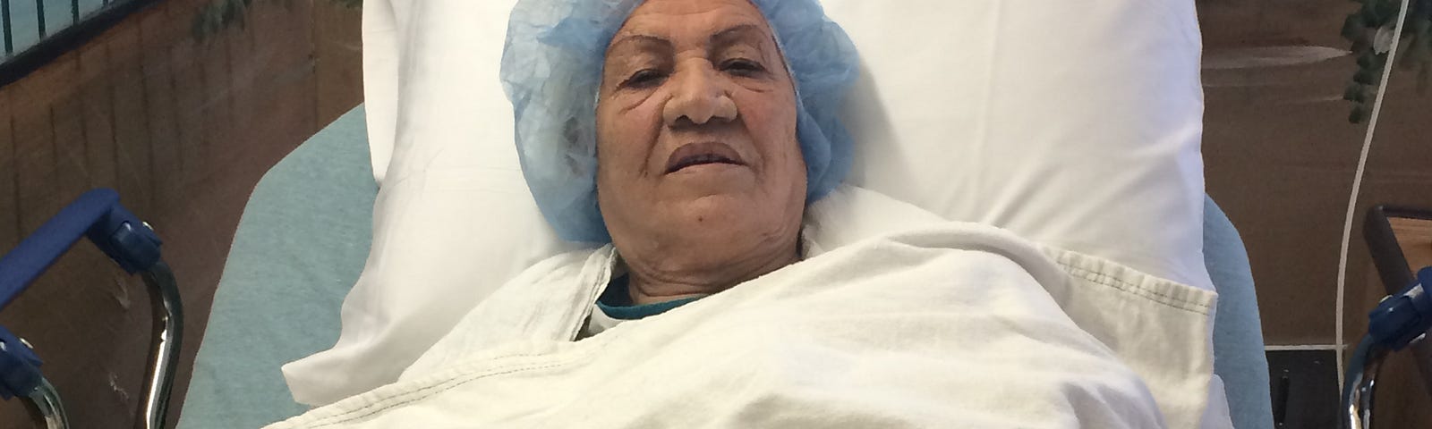 My mom in hospital Tarzana, Ca Hengame Abassi