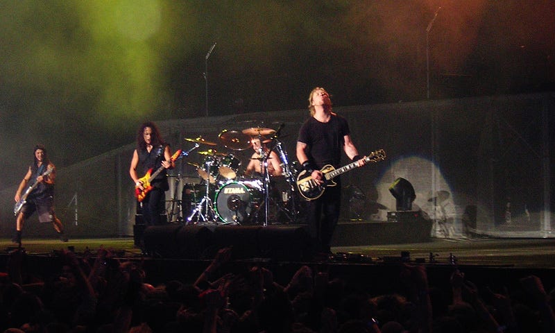 Metallica live at London in 2003, image taken by Mishka Gaikin