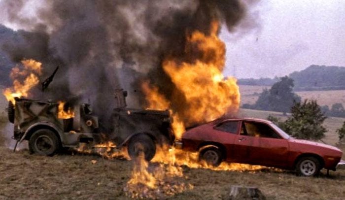 Exploding Ford Pinto.
