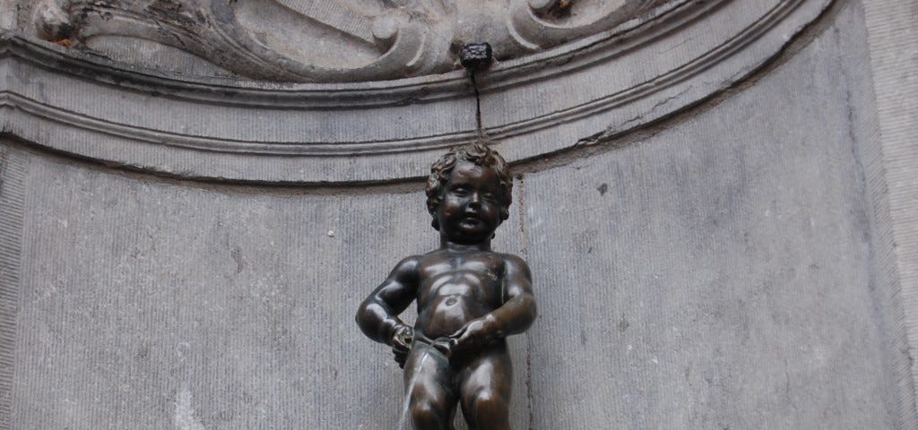 Manneken Piss — a historical sculpture in Belgium