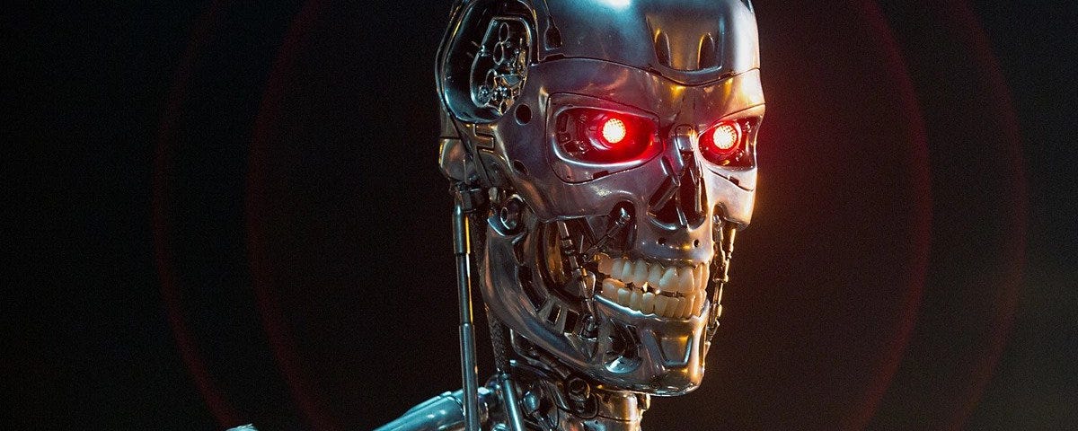 An image of the Terminator AI in the movie Terminator