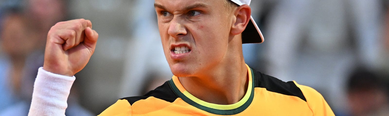 Holger Rune in a special Bumblebee kit at the ROLEX Monte-Carlo Masters, Monaco. | Image Credit: ATP Tour/X via Getty Images