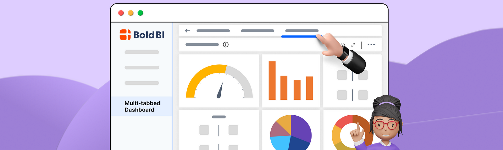 Maximize Productivity: Multi-Tabbed Dashboard with Embedded BI