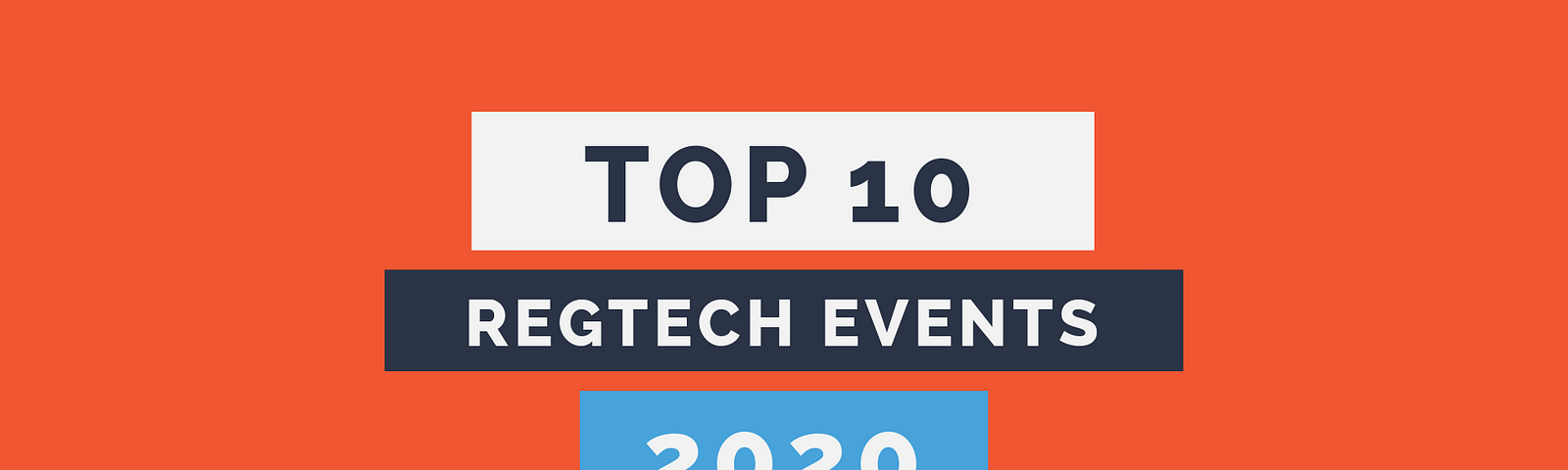 RegTech Conferences in 2020
