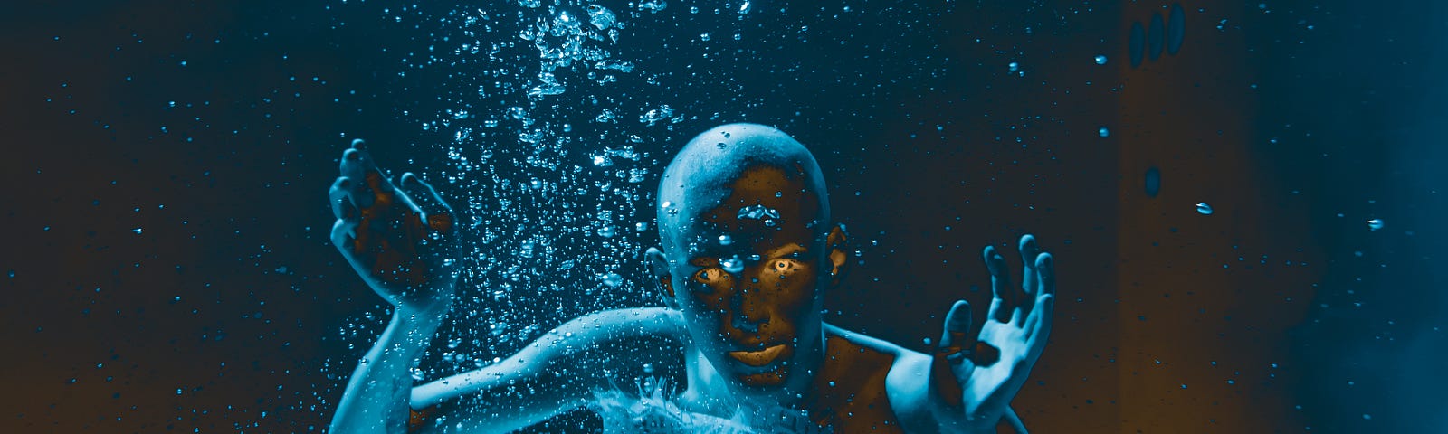 alien girl underwater