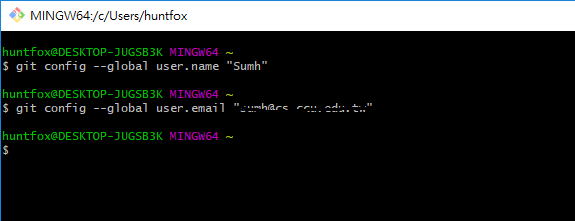 Git Setting 開始使用git 首先要做的事 就是設定使用者的名稱和電子郵件 By M H Su 狐狸的程式森林 Medium