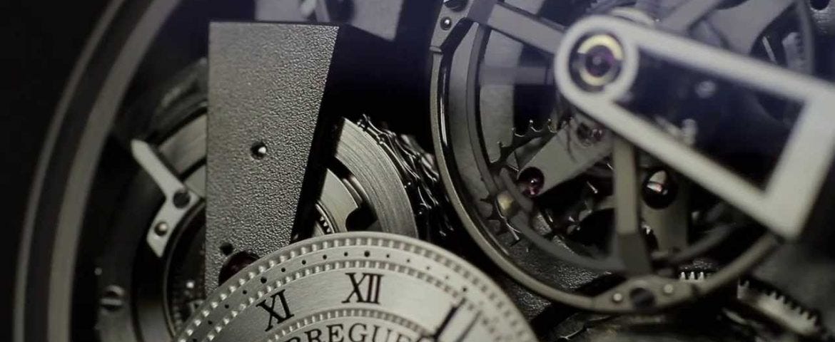 close up of a Breguet Tradition watch