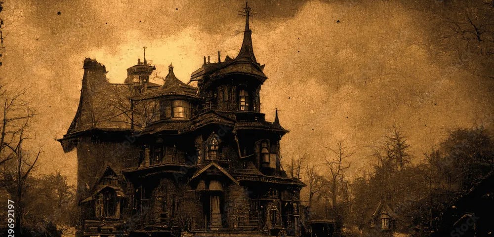 A haunted mansion