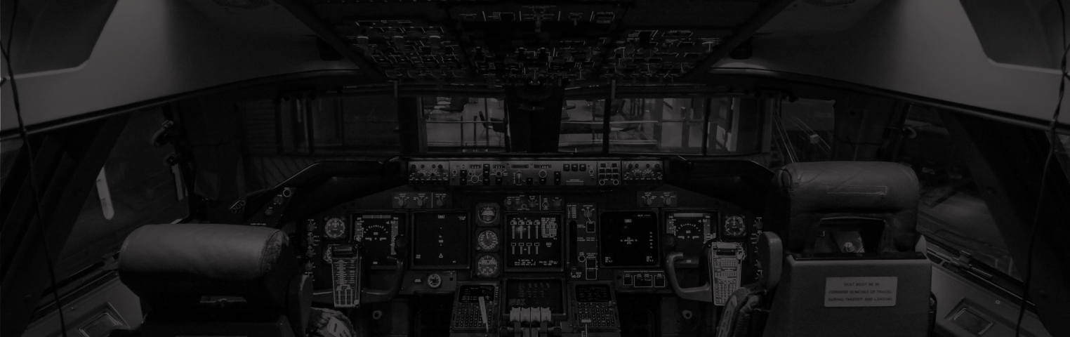 Aeroplane pilot cockpit