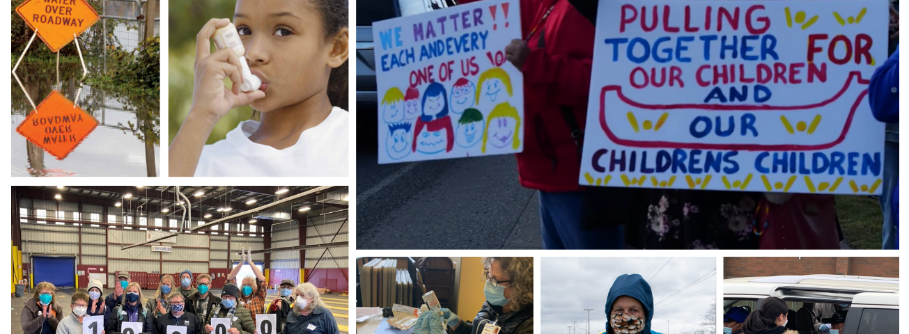 Collage of images showing public health across Washington