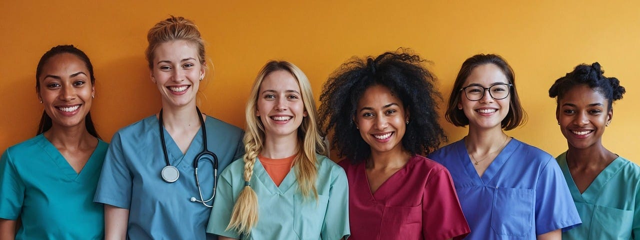 AI generated image of nurses from Pixabay.