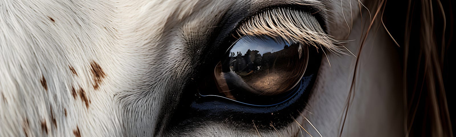 Close-up of a horse’s eye