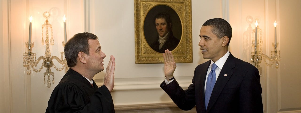 President Obama and Chief Justice Roberts