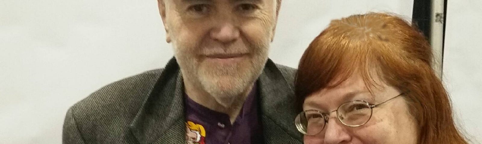 A photo of the actor Walter Koenig and the author at a convention.