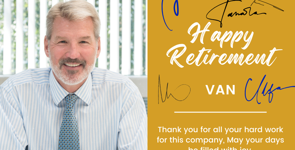 Retirement card for Van
