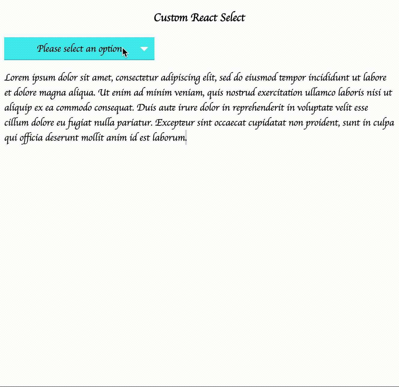 Creating Custom Select Component In Reactjs By Swapnesh Sinha Medium