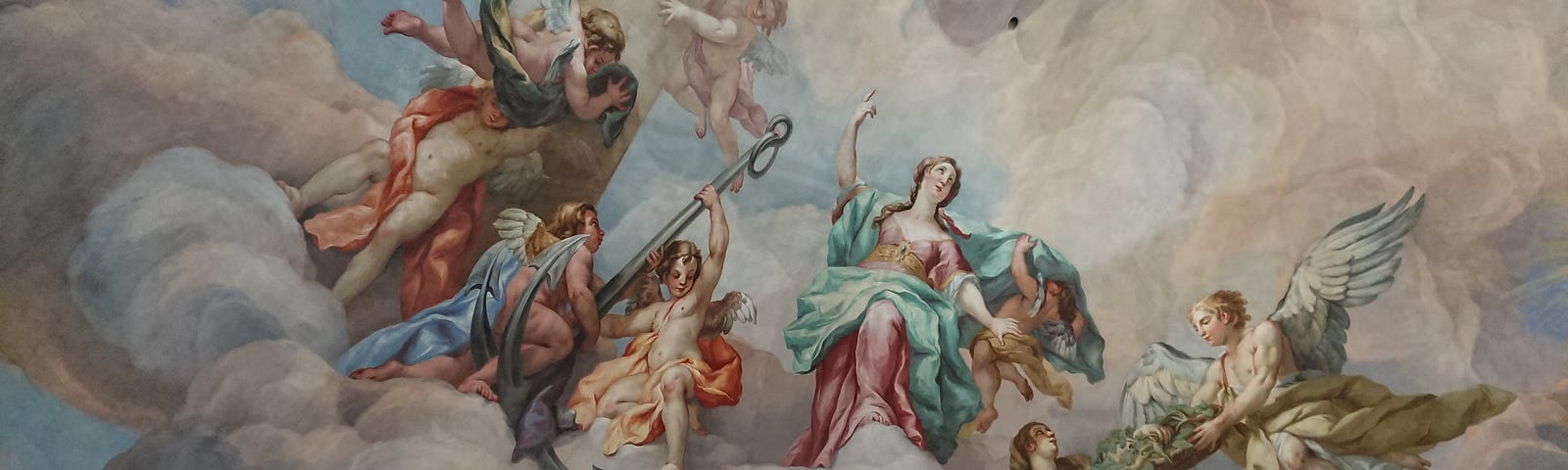 A fresco of angels from Austria