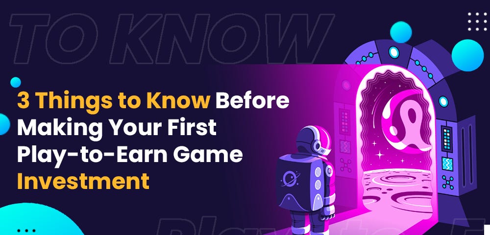 play to earn game investment