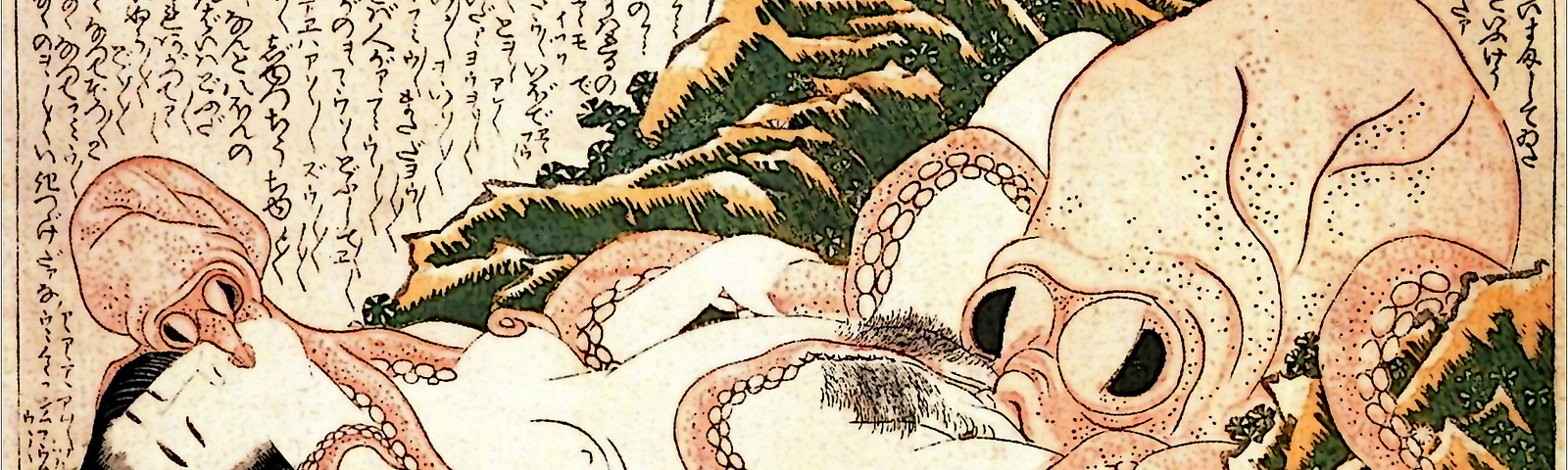 Credit: Tako to Ama by Katsuhiko Hokusai (1814)