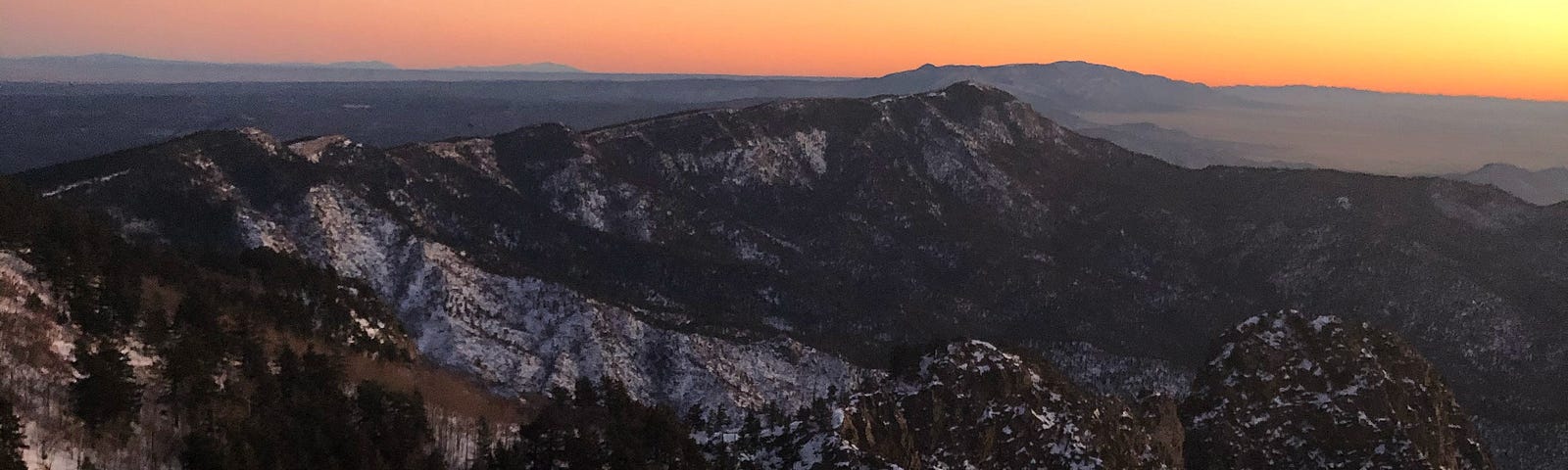 View south from Sandia Peak
