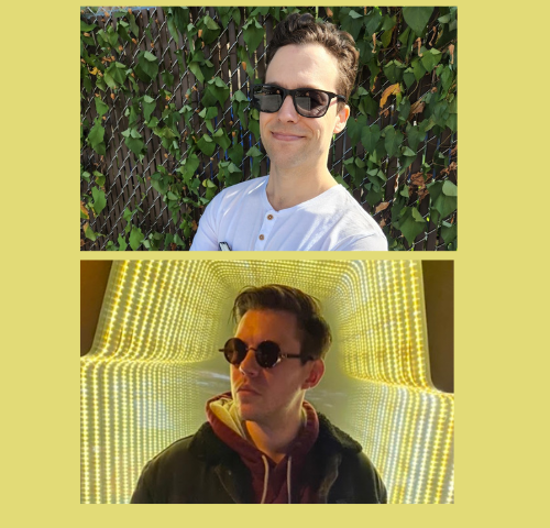 Photos of the two podcast co-hosts.