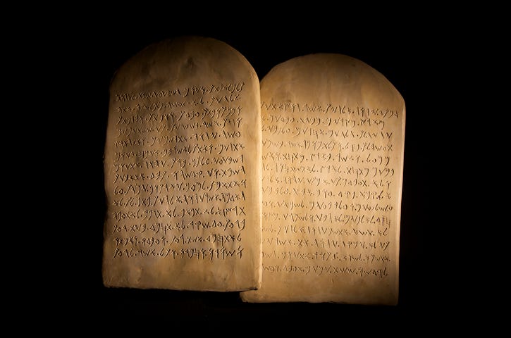 Ten Commandments tablet