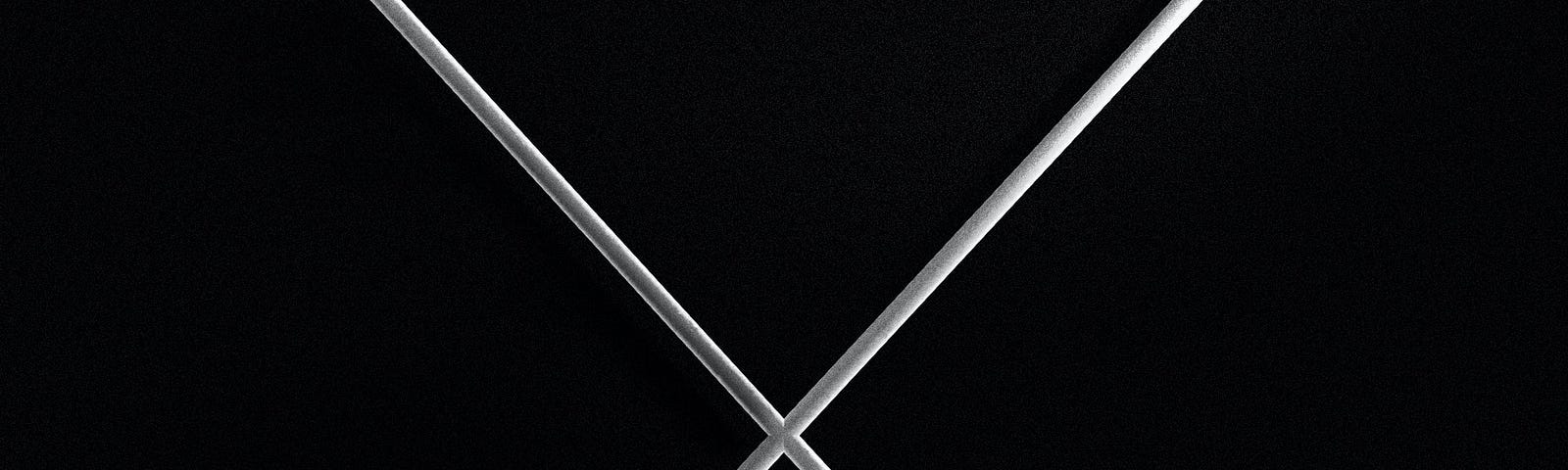 X on black background.