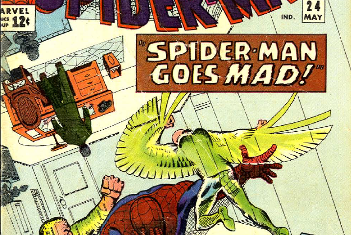 The Amazing Spider-Man #24 Peter Parker Sandman Flint Marko Vulture Adrian Toomes Mysterio Quentin Beck psychiatrist Stan Lee Steve Ditko Marvel Comics