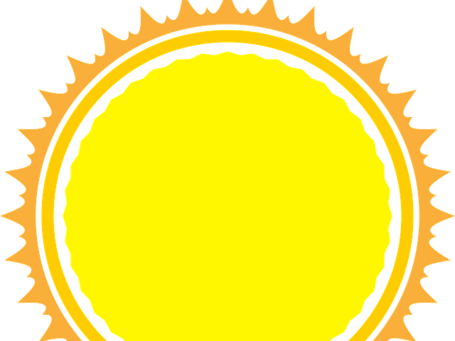 A picture of a blazing sun.