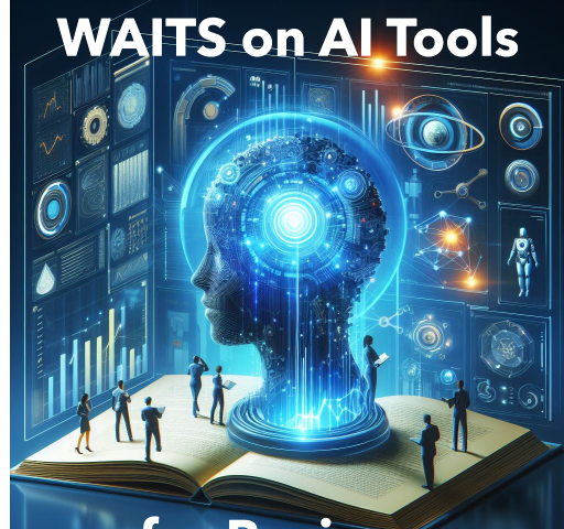 Dark futuristic image that refers to AI tools for companies to increase productivity and efficiency.